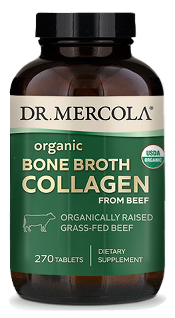 Organic Collagen from Grass Fed Beef Bone Broth 270 Tablets UPC 810487031462 | HiLife Vitamins