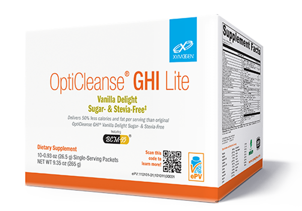 Xymogen, OptiCleanse® GHI Lite Vanilla Delight Sugar- & Stevia-Free, 10 Servings