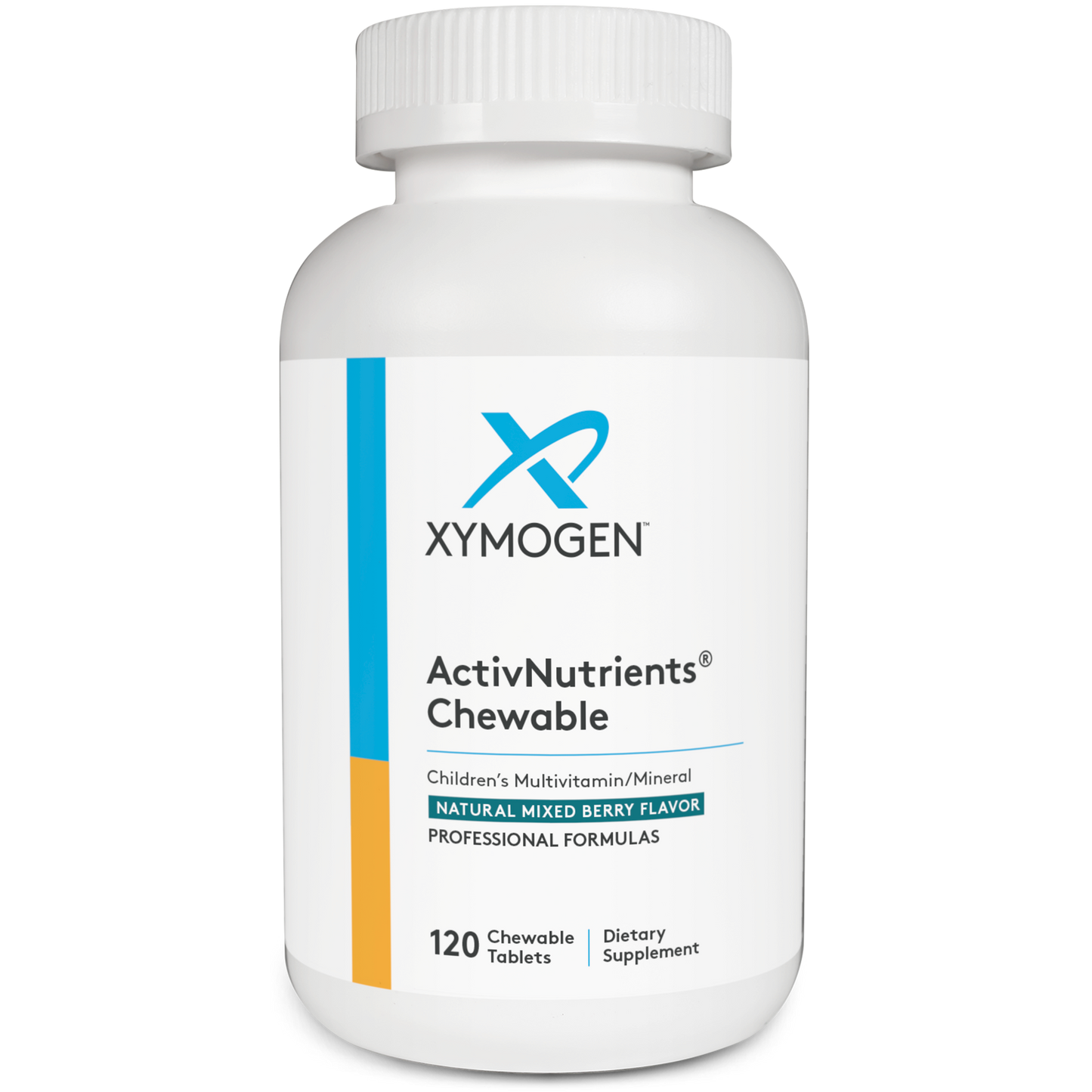 Xymogen, ActivNutrients® Chewable Mixed Berry 120 Tablets UPC 871149004712 | HiLife Vitamins