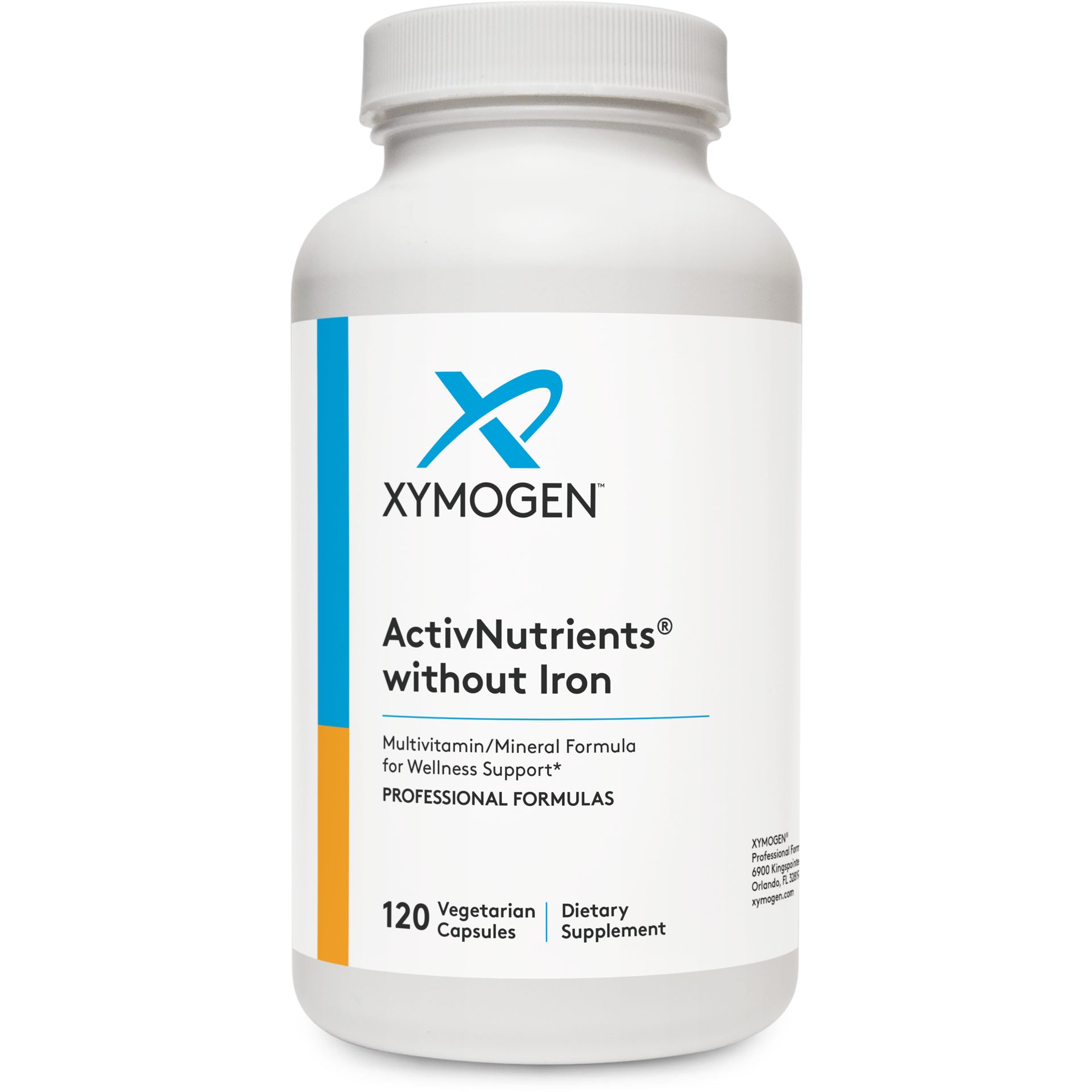 Xymogen, ActivNutrients® without Iron, 120 Capsules UPC 871149000349 | HiLife Vitamins