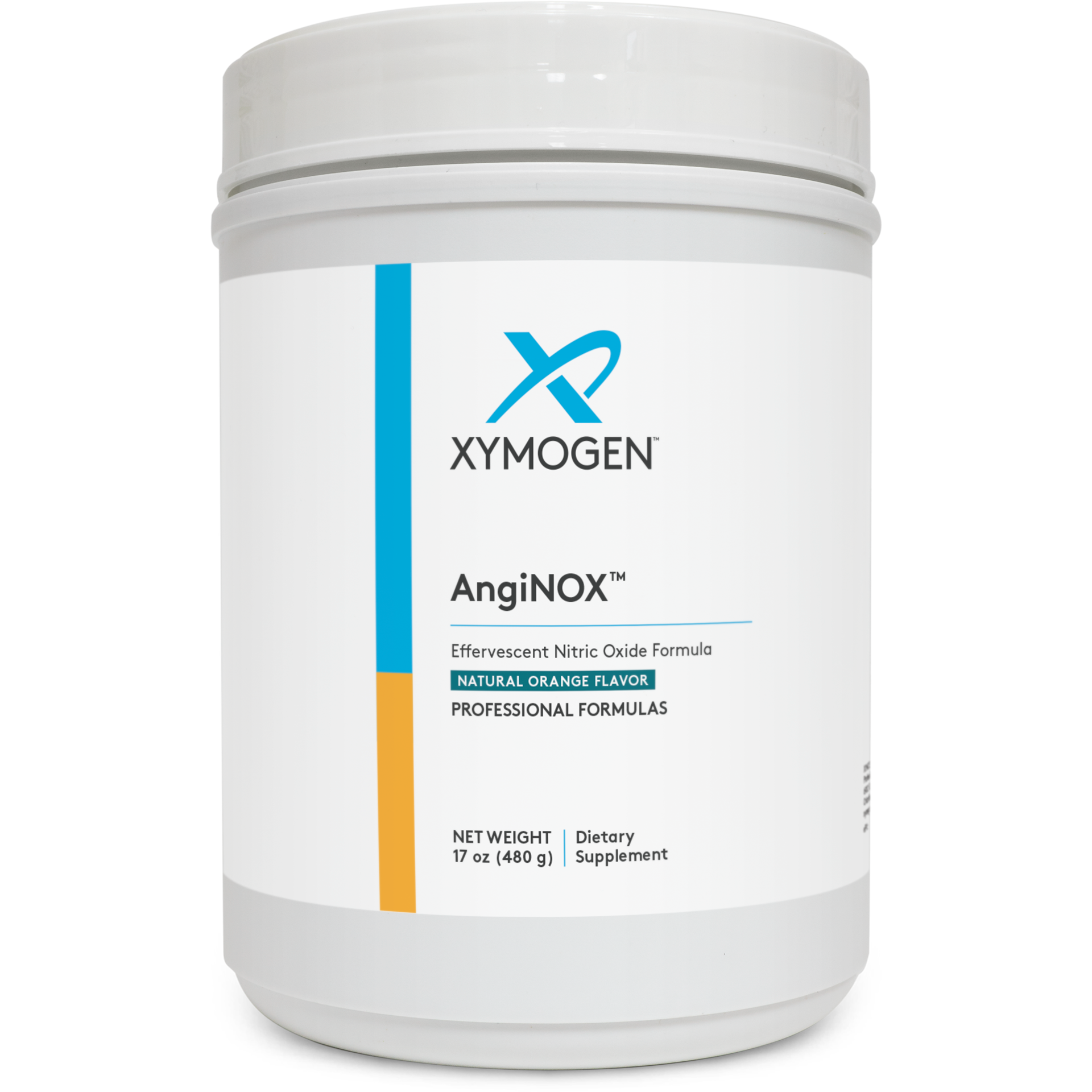 Xymogen, AngiNOX™, Natural Orange Flavor, 60 Servings UPC 871149001971 | HiLife Vitamins