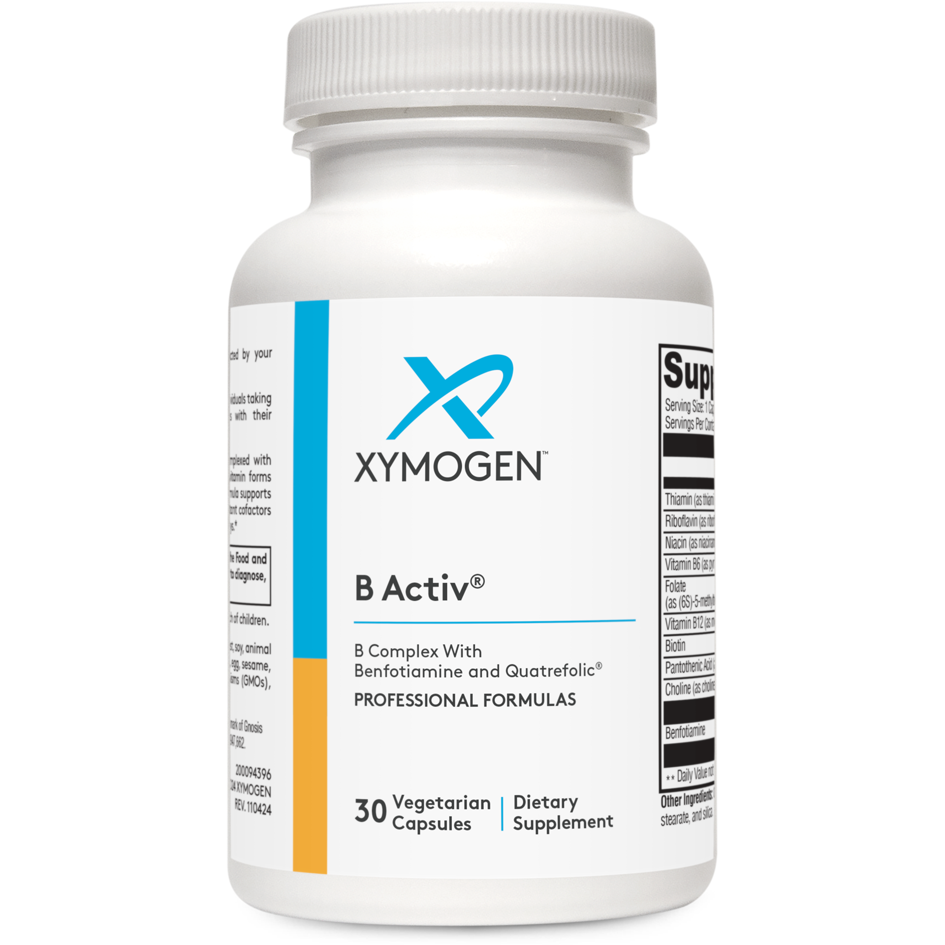 Xymogen, B Activ®, 30 Capsules UPC 722537512817 | HiLife Vitamins