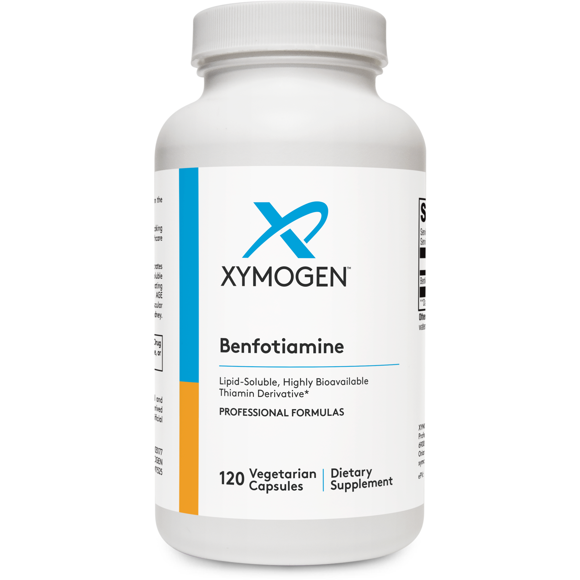 Xymogen, Benfotiamine, 120 Capsules UPC 871149003616 | HiLife Vitamins