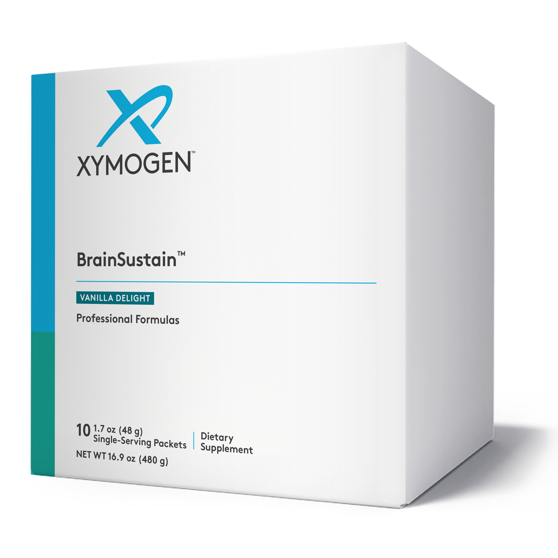 Xymogen, BrainSustain™ Vanilla Delight 10 Servings UPC 871149007256 | HiLife Vitamins