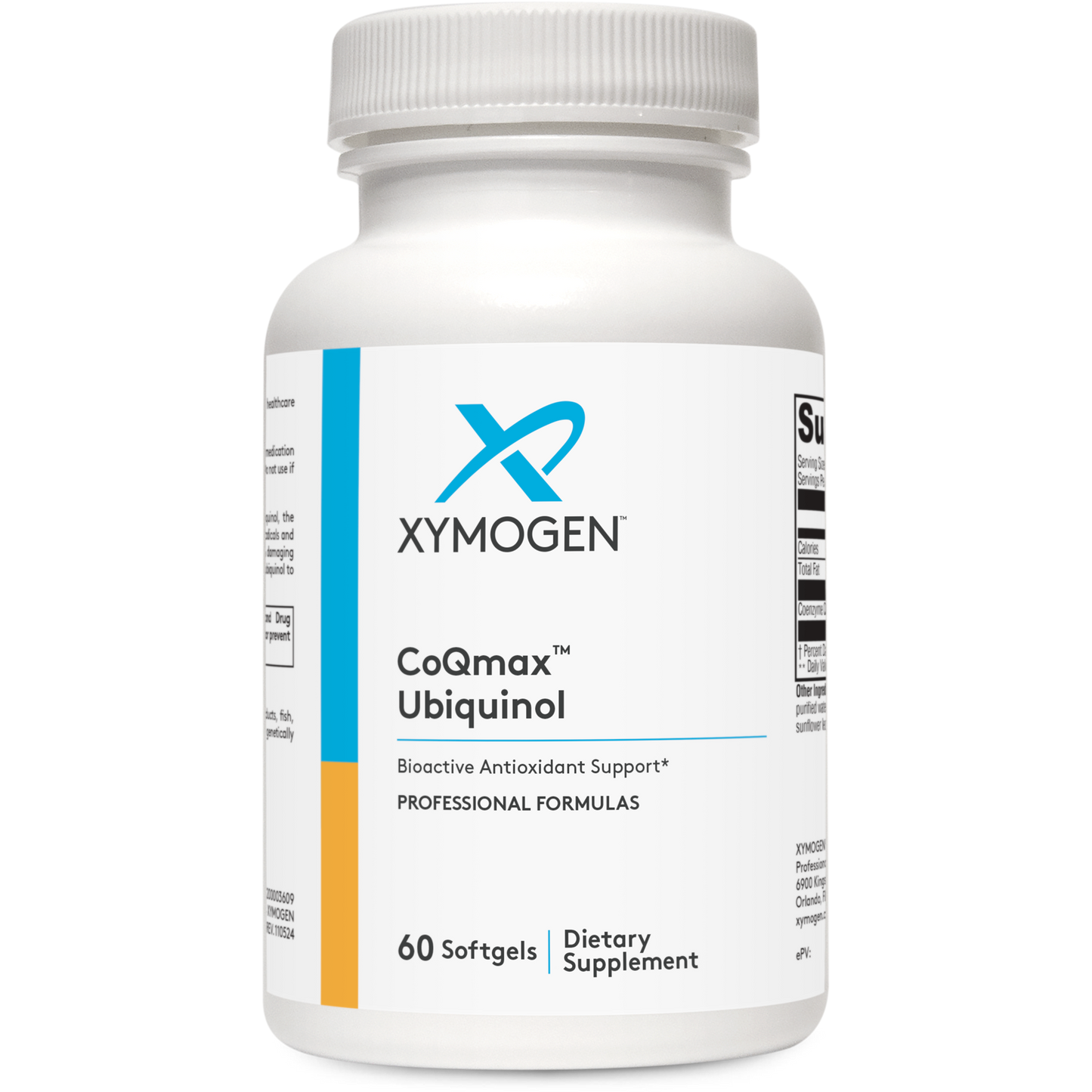 Xymogen, CoQmax™ Ubiquinol 60 Softgels UPC 871149003647 | HiLife Vitamins