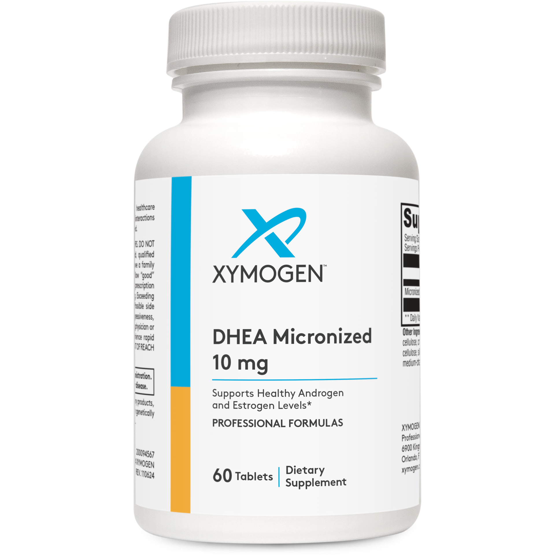 Xymogen, DHEA Micronized 10mg 60 Tablets UPC 871149007300 | HiLife Vitamins