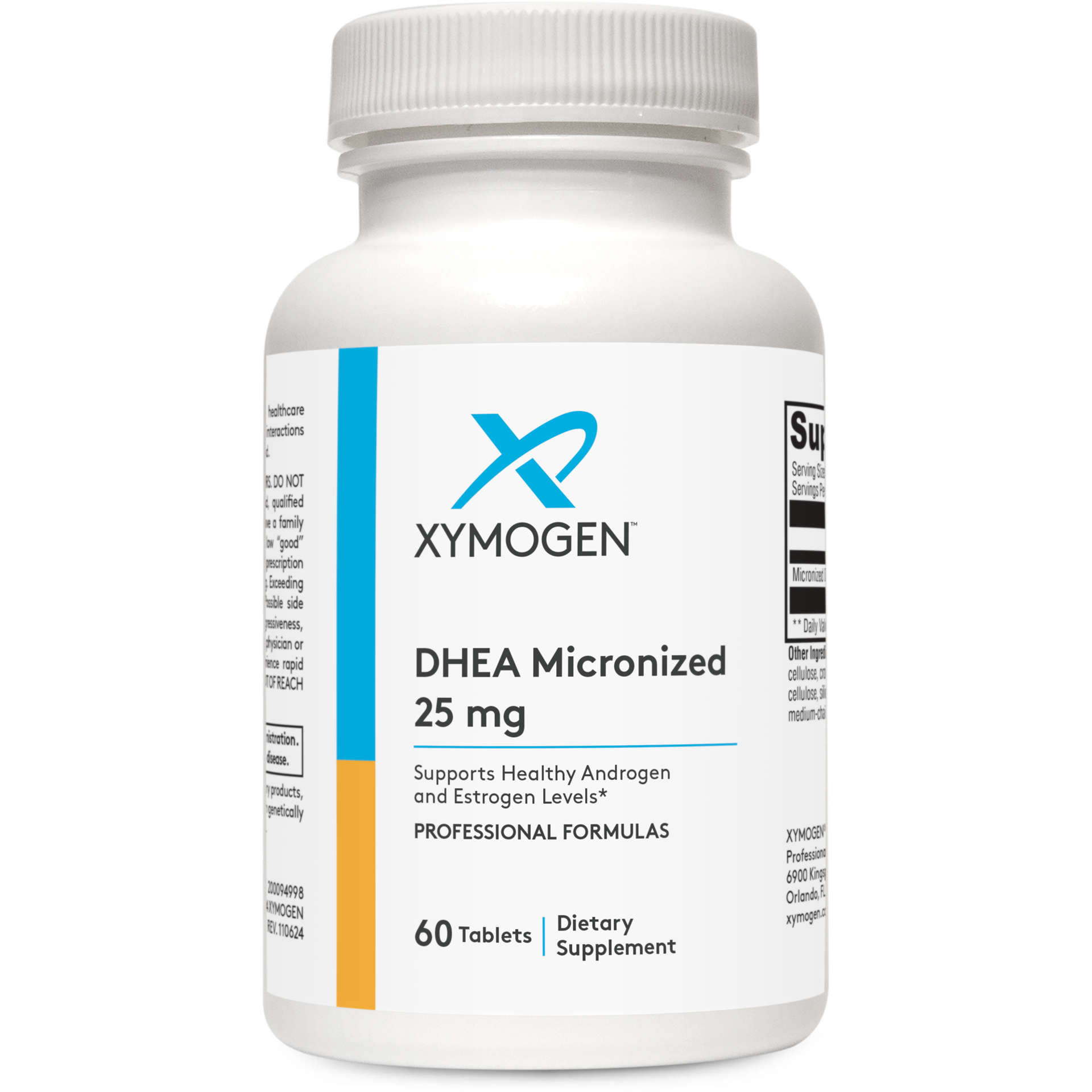 Xymogen, DHEA Micronized 25mg 60 Tablets UPC 871149007317 | HiLife Vitamins