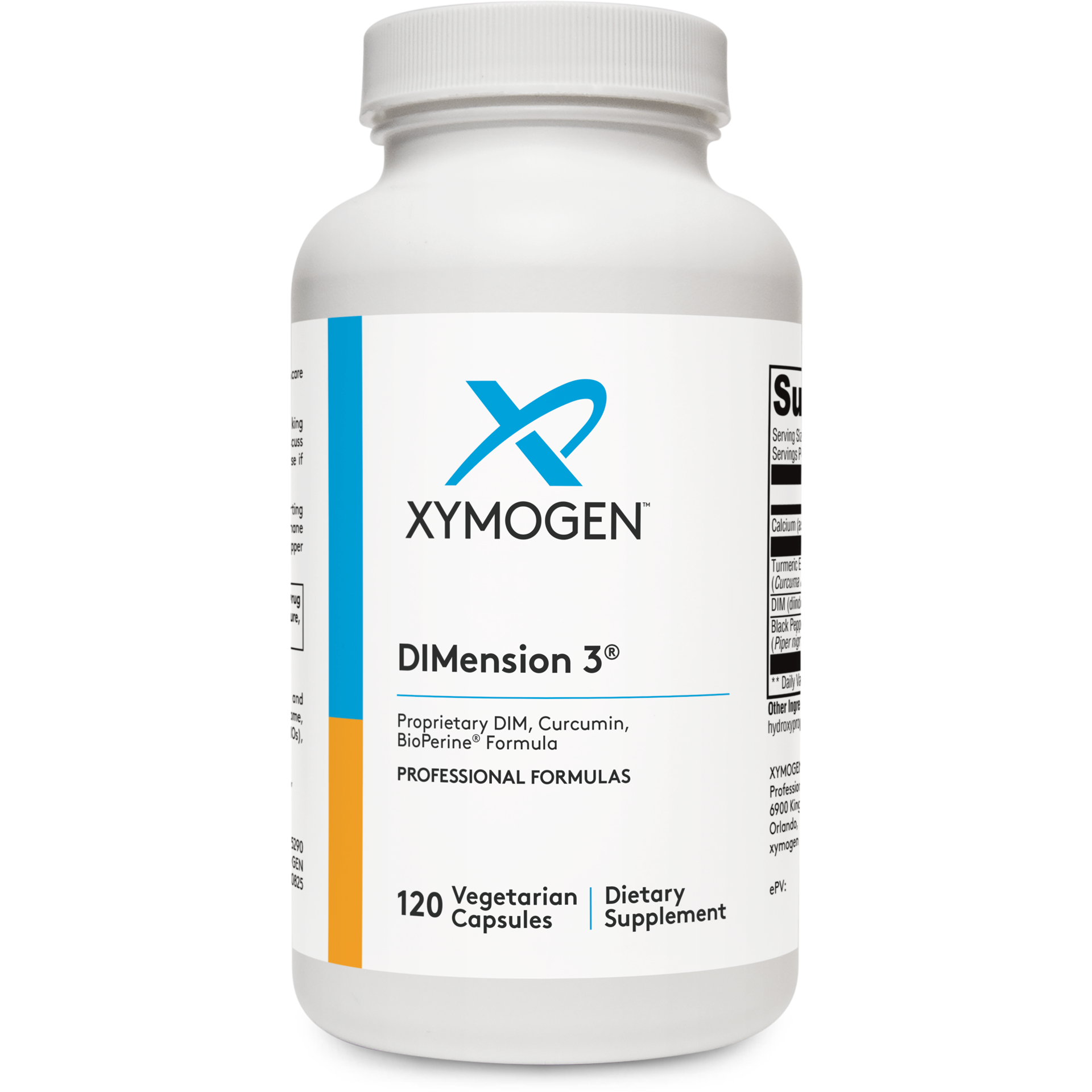 Xymogen, DIMension 3®, 120 Capsules UPC 871149001018 | HiLife Vitamins