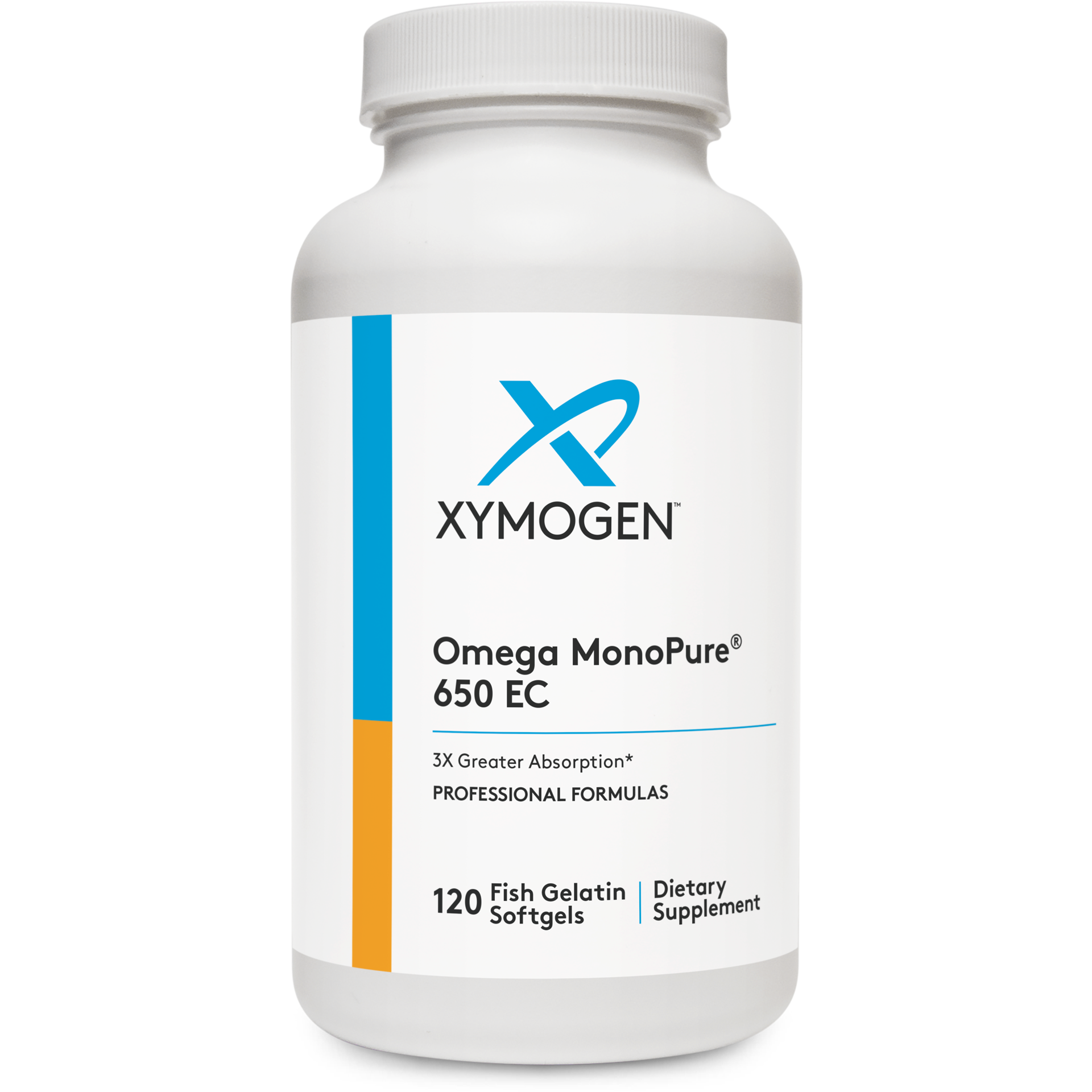 Xymogen, Omega MonoPure® 650 EC, 120 Softgels UPC 871149003852 | HiLife Vitamins