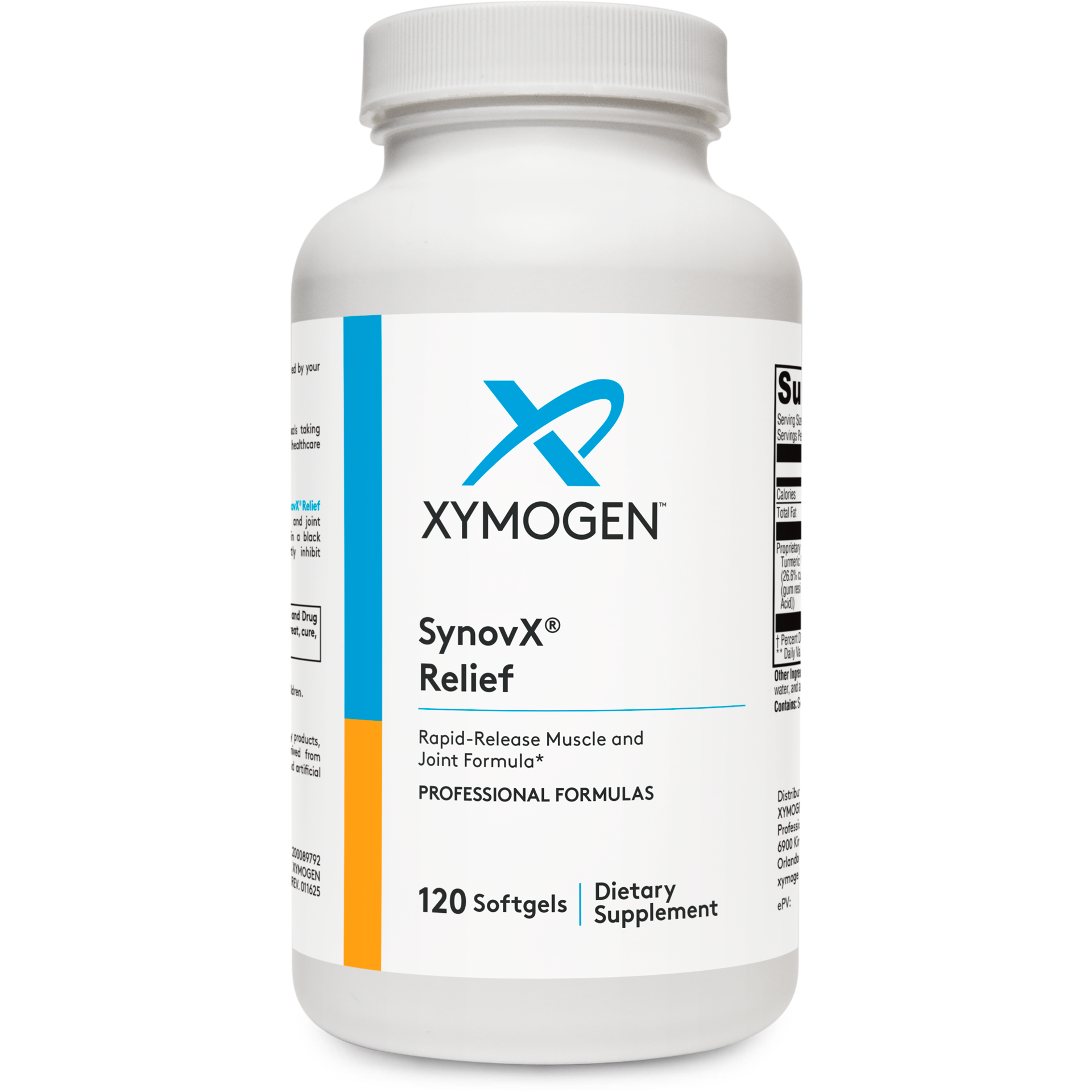 Xymogen, SynovX® Relief 120 Softgels UPC 722537512350 | HiLife Vitamins