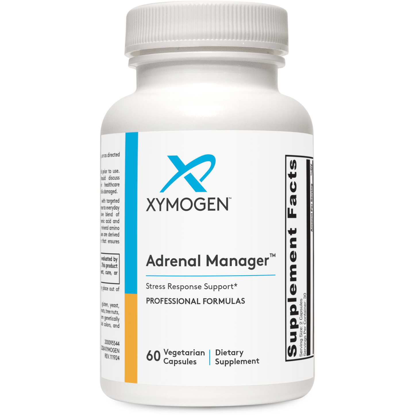 Xymogen, Adrenal Manager™, 60 Capsules UPC 871149003784 | HiLife Vitamins