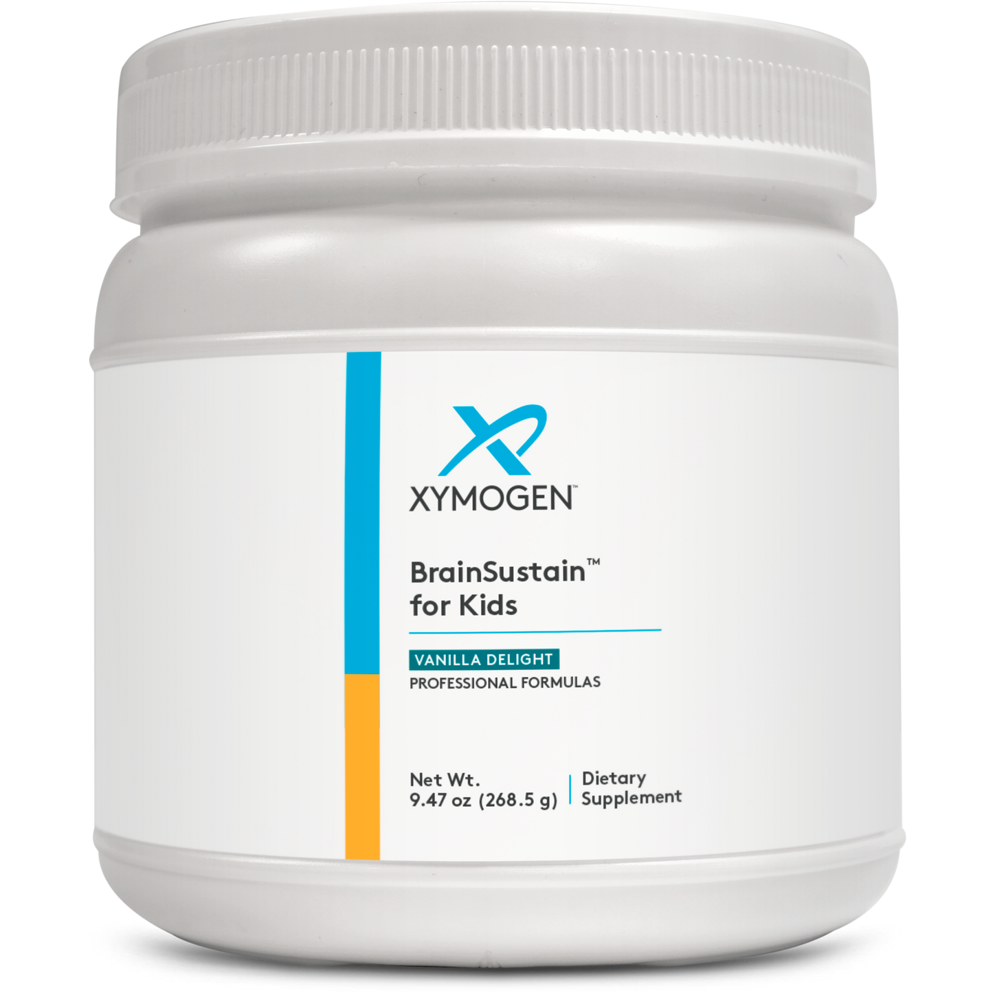 Xymogen, BrainSustain™ for Kids Vanilla Delight 15 Servings UPC 871149003012 | HiLife Vitamins