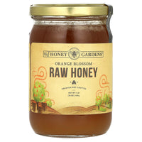 HONEY GARDENS, Raw Honey Orange Blossom, 1 LB UPC 022318000343 | HiLife Vitamins
