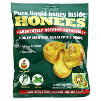 HONEES, Honey Menthol Bag, 20 LOZENGE UPC 070650004031 | Hilife Vitamins