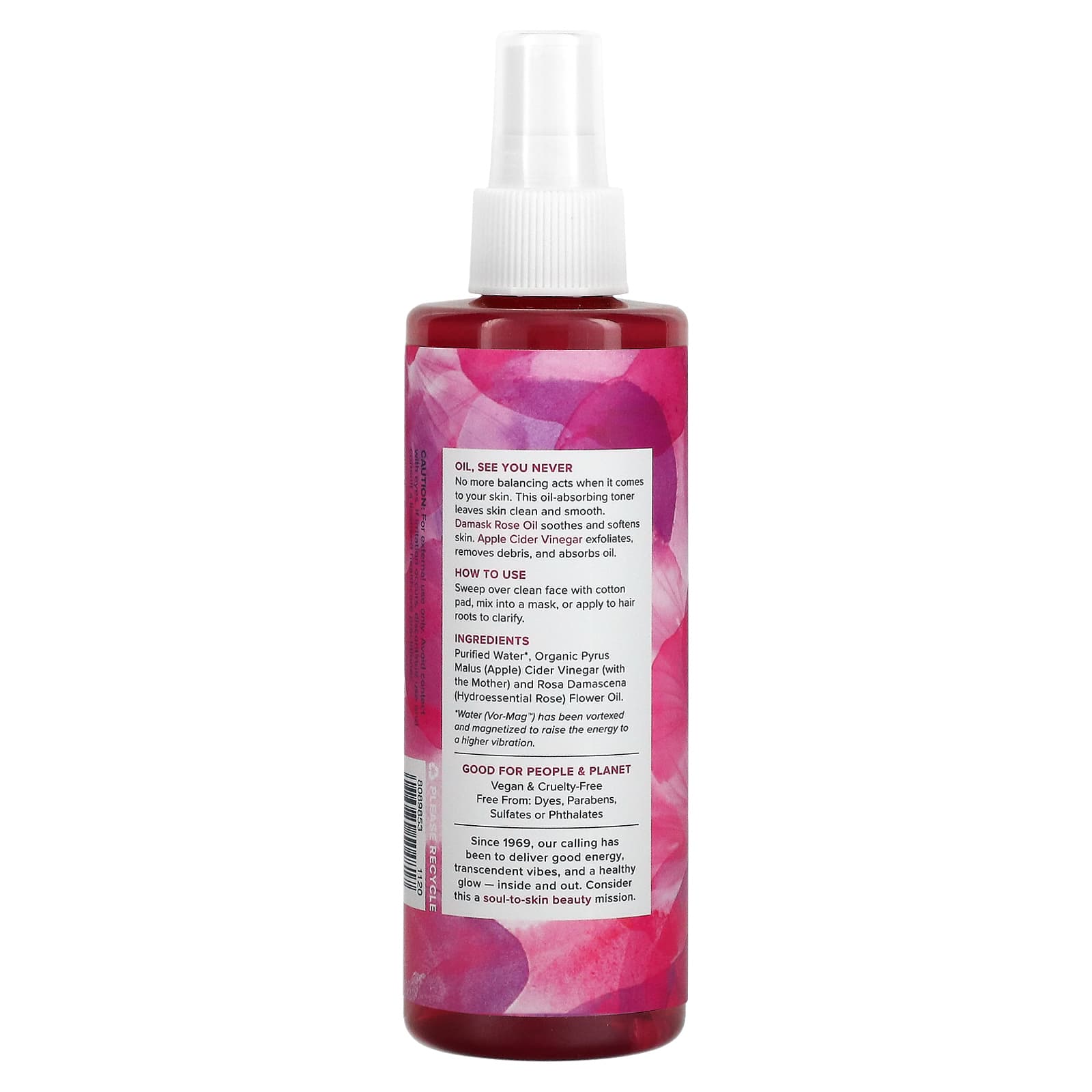 HERITAGE PRODUCTS, Rosewater Vinegar, 8 OUNCE UPC 076970504817 | HiLife Vitamins