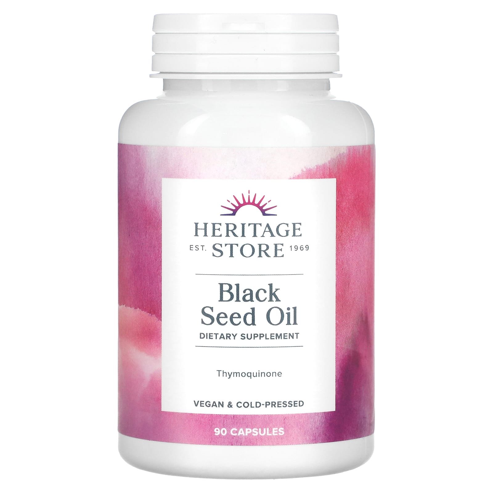 HERITAGE PRODUCTS, Black Seed Oil 650 mg Unflavored, 90 CAPVEGI UPC 076970774067 | HiLife Vitamins