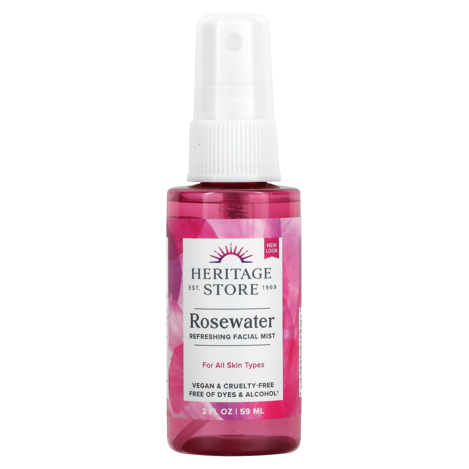 HERITAGE PRODUCTS, Rosewater w/ Atomizer, 2 OUNCE UPC 076970945610 | HiLife Vitamins