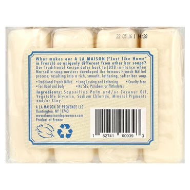 A LA MAISON, Bar Soap Value Pack Hypoallergenic Unscented, 4 CT UPC 182741000393 | Hilife Vitamins