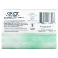 KIRK'S NATURAL, Castile Bar Soap Aloe Vera, 3 CT UPC 639844148205 | Hilife Vitamins