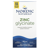 Nordic Naturals, Zinc Glycinate, 60 Capsules UPC 768990015366 | HiLife Vitamins