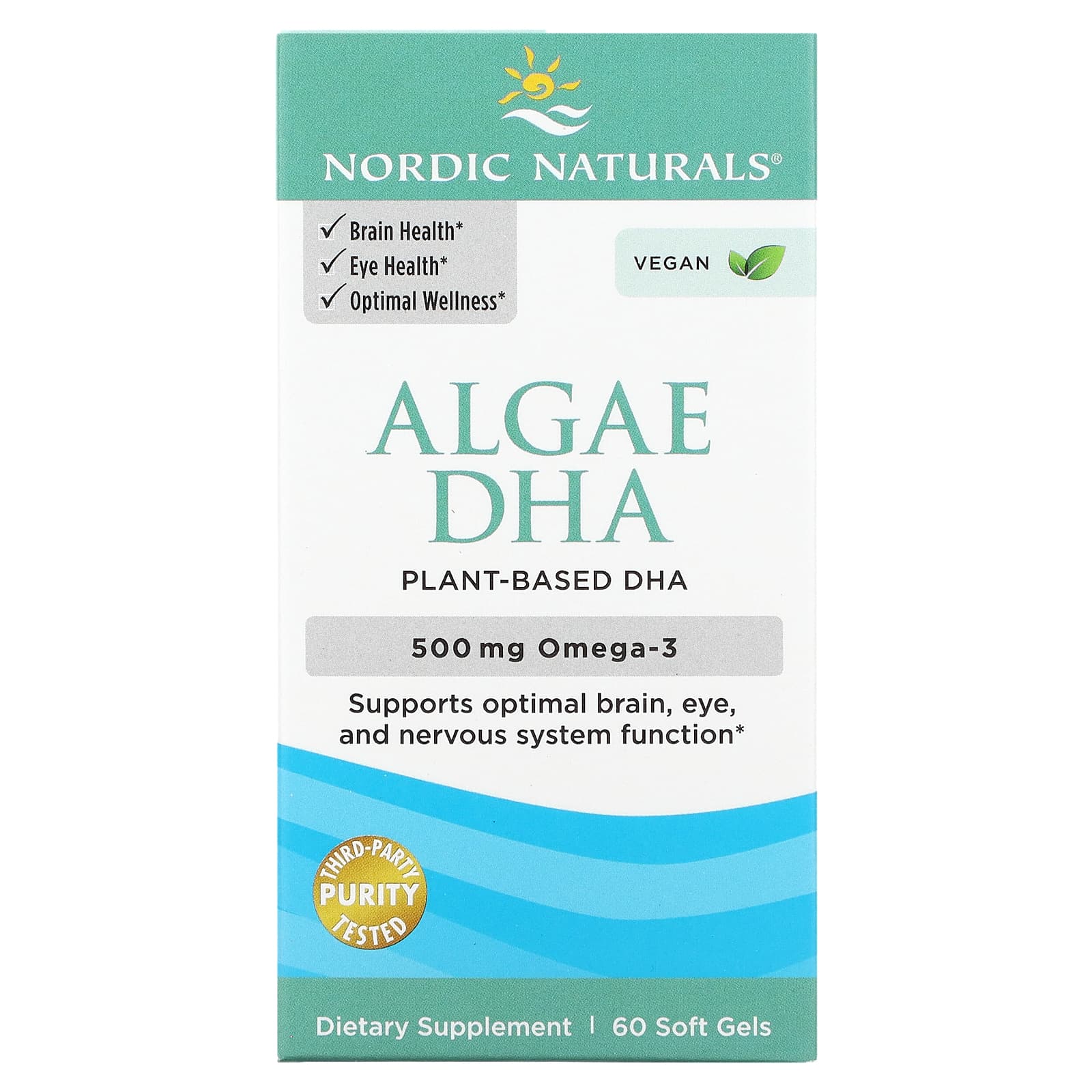 Nordic Naturals, Algae DHA, 60 UPC 768990016042 | HiLife Vitamins