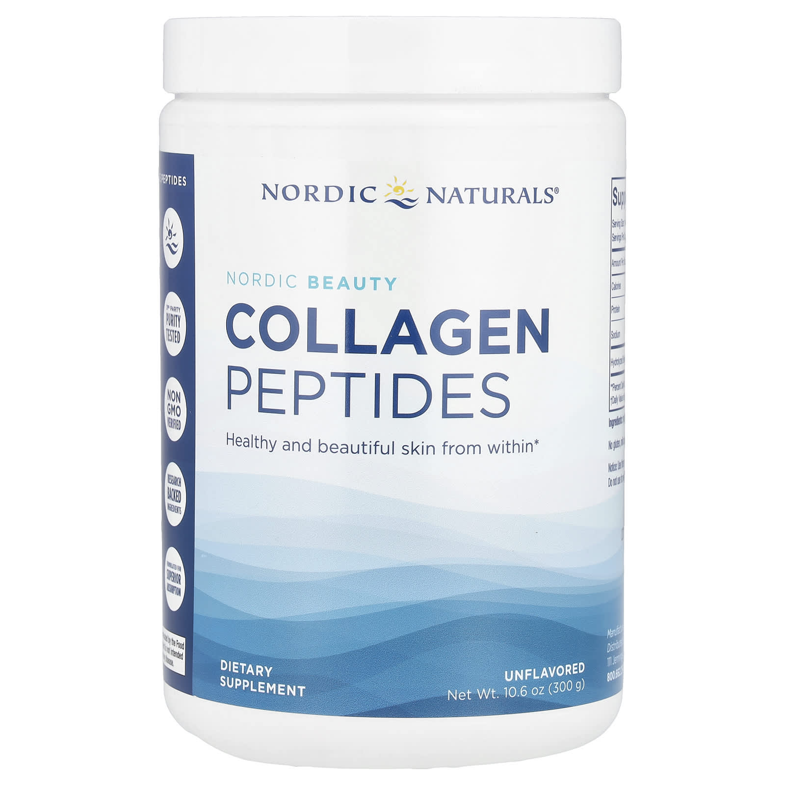 Nordic Naturals, Nordic Beauty Collagen Peptides, 10.6 UPC 768990016585 | HiLife Vitamins