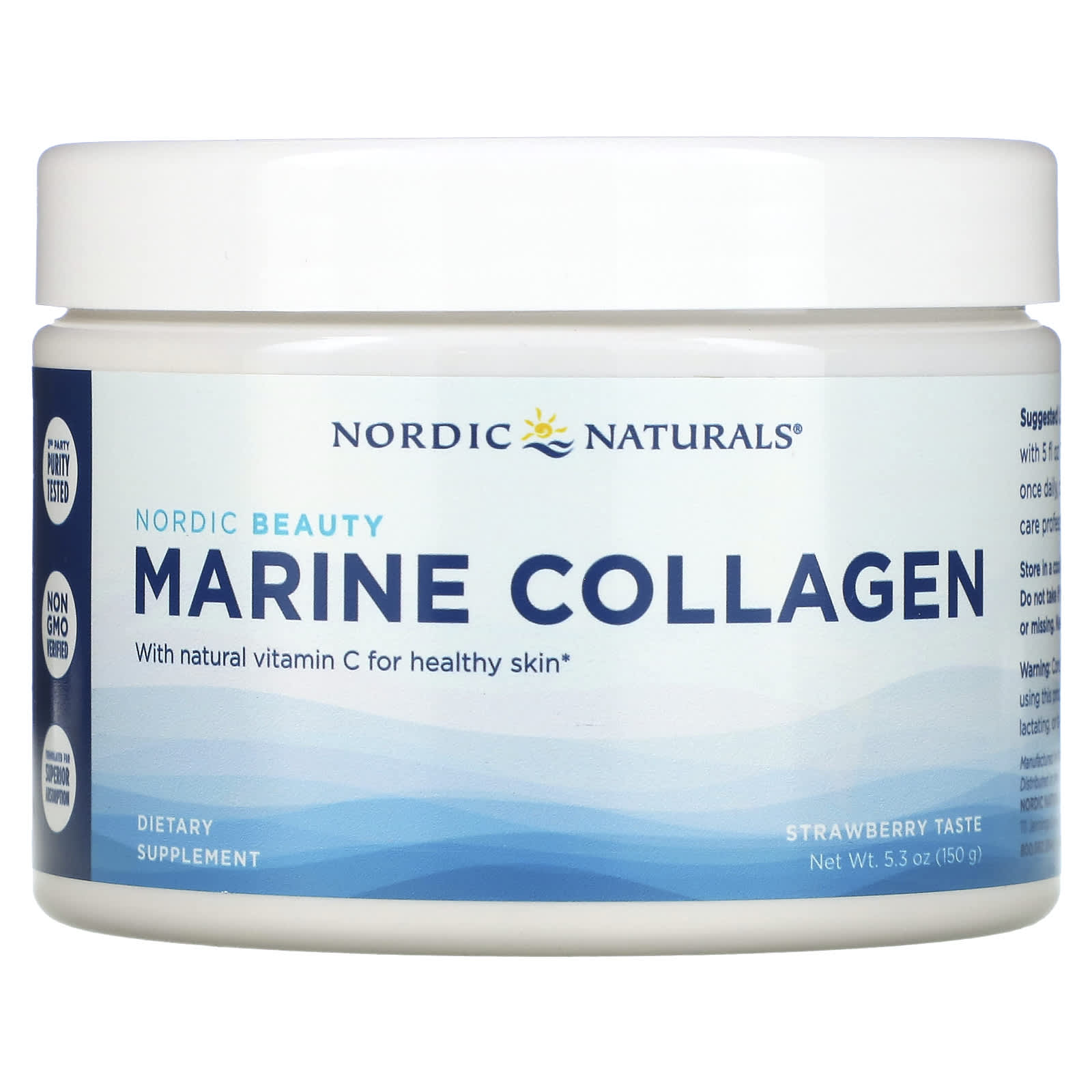 Nordic Naturals, Nordic Beauty Marine Collagen, 5.3 UPC 768990016646 | HiLife Vitamins