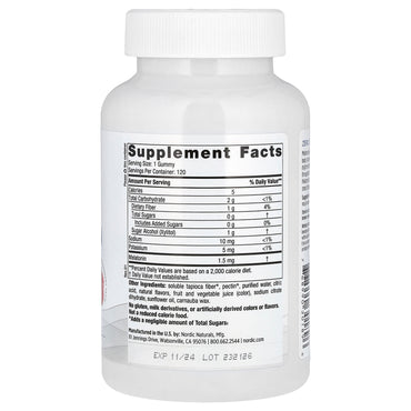 Nordic Naturals, Zero Sugar Melatonin Gummies, 120 UPC 768990301896 | HiLife Vitamins