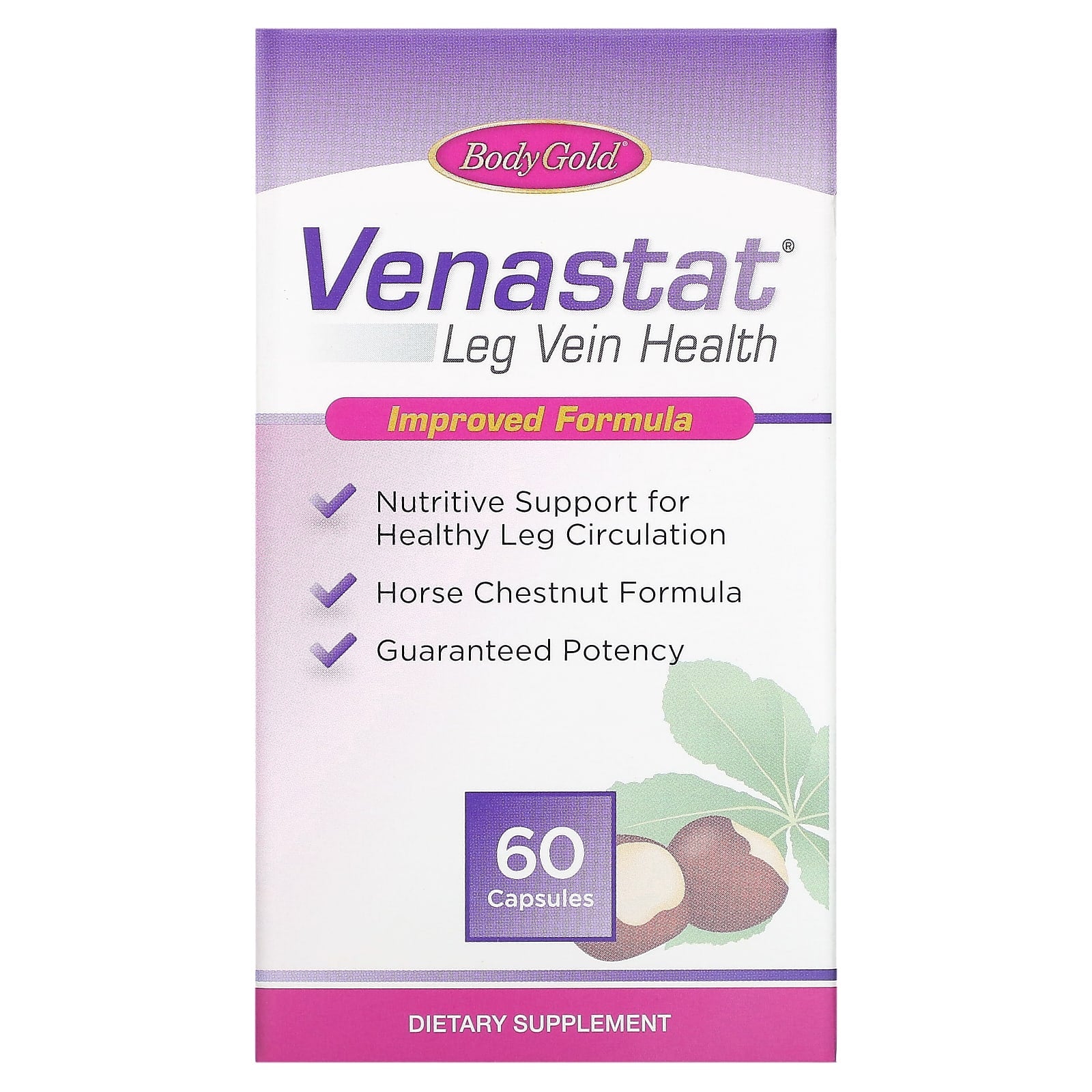 GINSANA, Venastat, 60 CAPSULE UPC 793190090141 | HiLife Vitamins