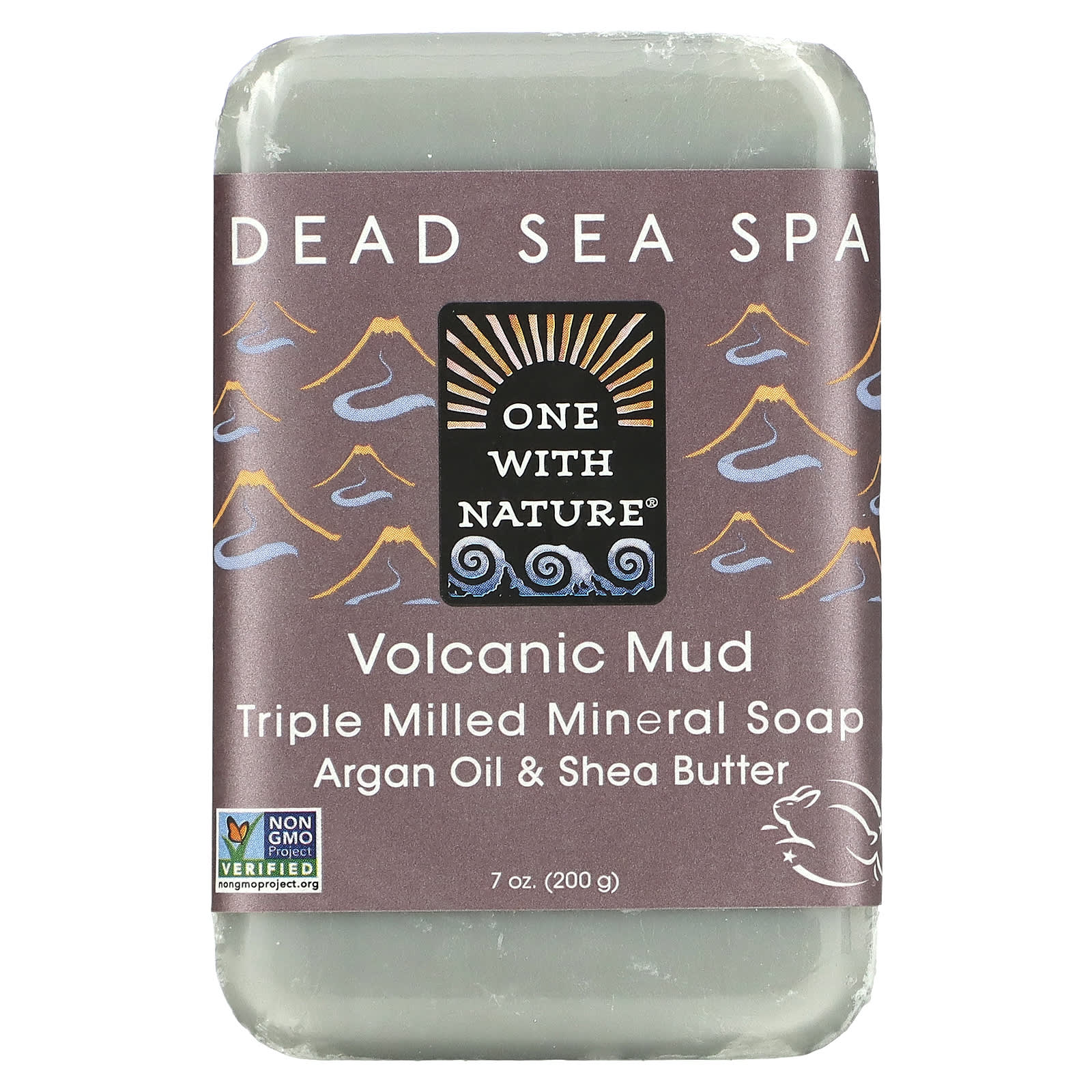 ONE WITH NATURE, Volcanic Mud Dead Sea Spa Bar Soap, 7 OUNCE UPC 812281010476 | Hilife Vitamins