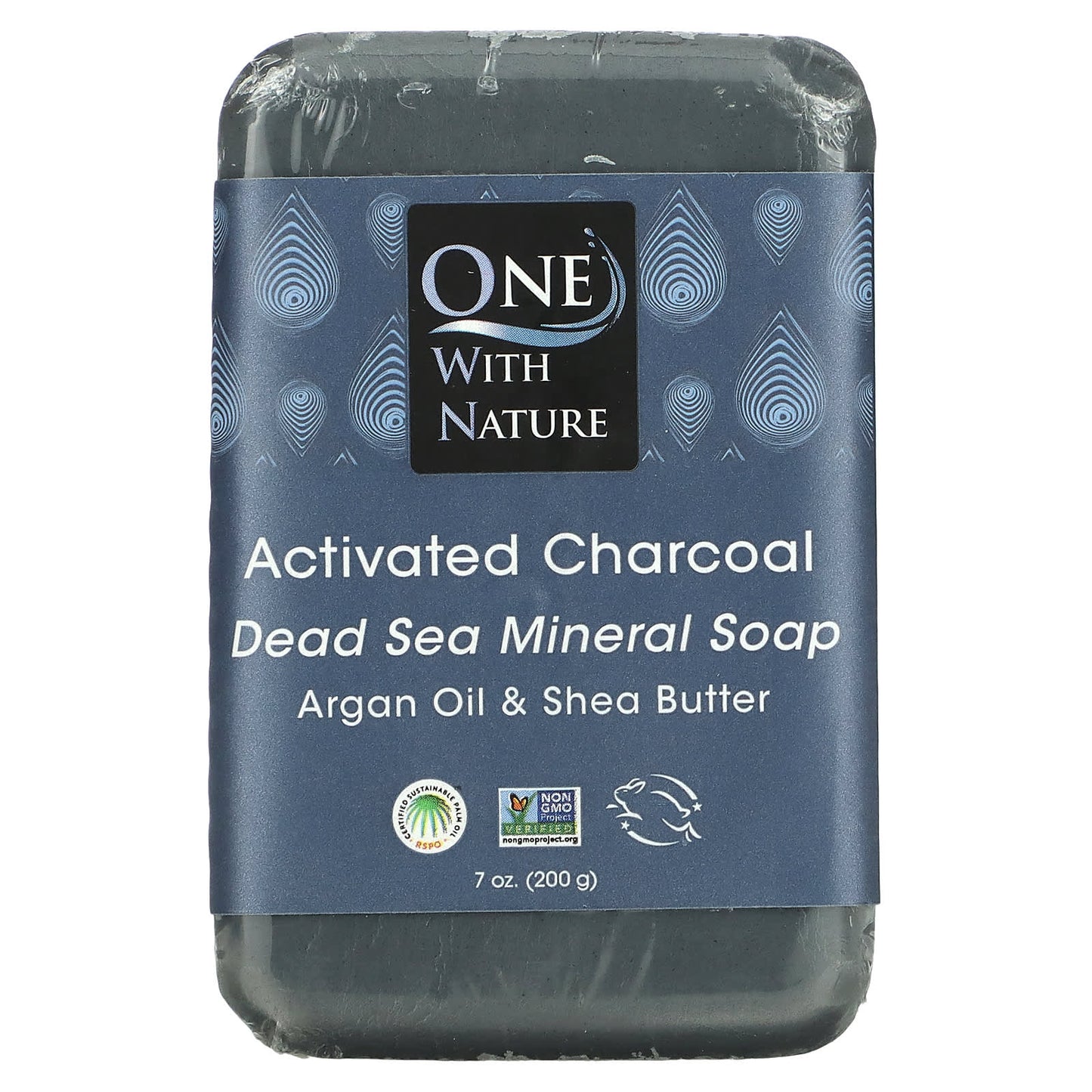 ONE WITH NATURE, Activated Charcoal Dead Sea Spa Bar Soap, 7 OUNCE UPC 812281010773 | Hilife Vitamins