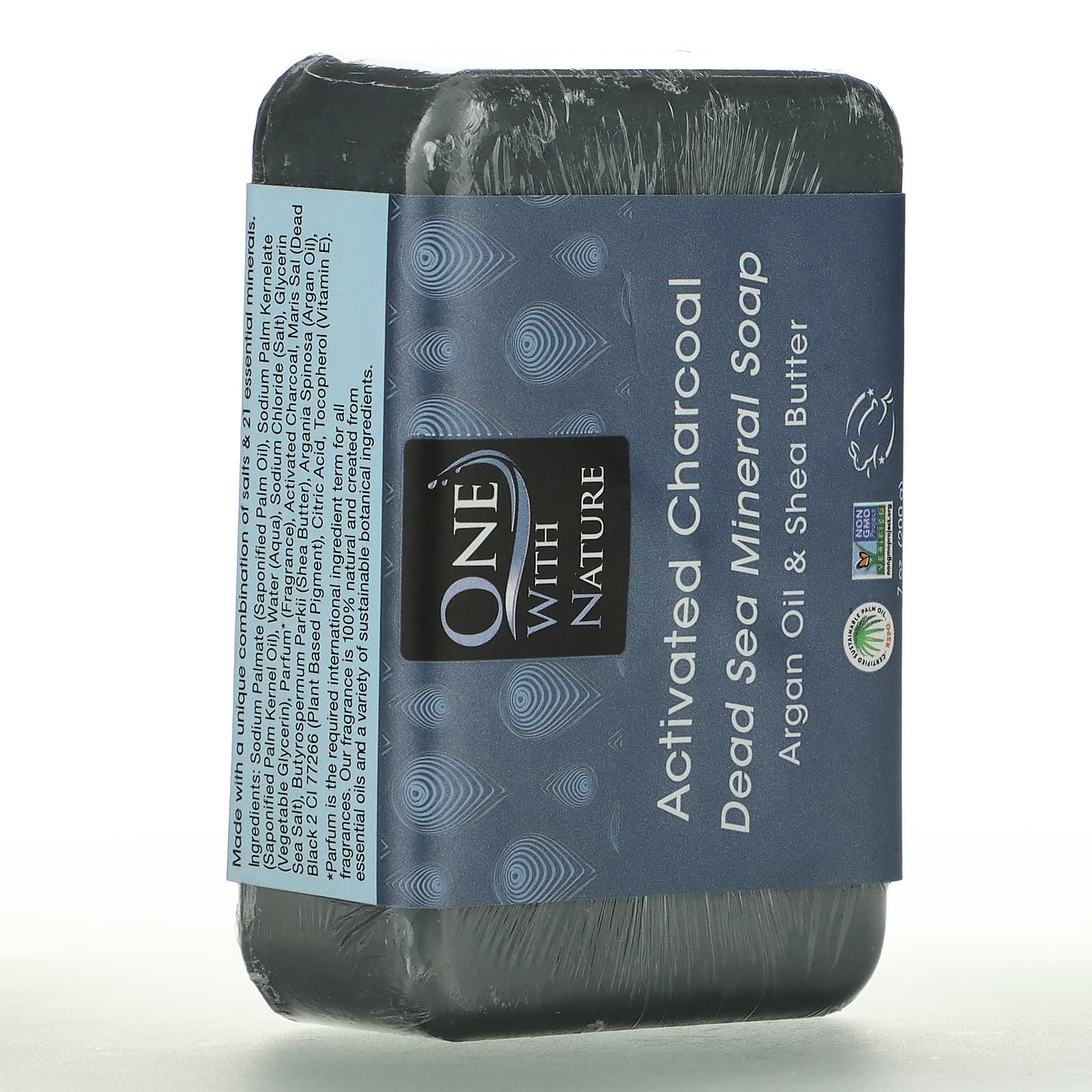 ONE WITH NATURE, Activated Charcoal Dead Sea Spa Bar Soap, 7 OUNCE UPC 812281010773 | Hilife Vitamins