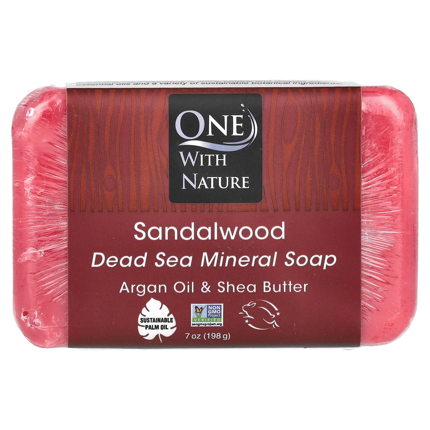 ONE WITH NATURE, Dead Sea Minerals Bar Soap Sandalwood, 7 OUNCE UPC 812281011954 | Hilife Vitamins