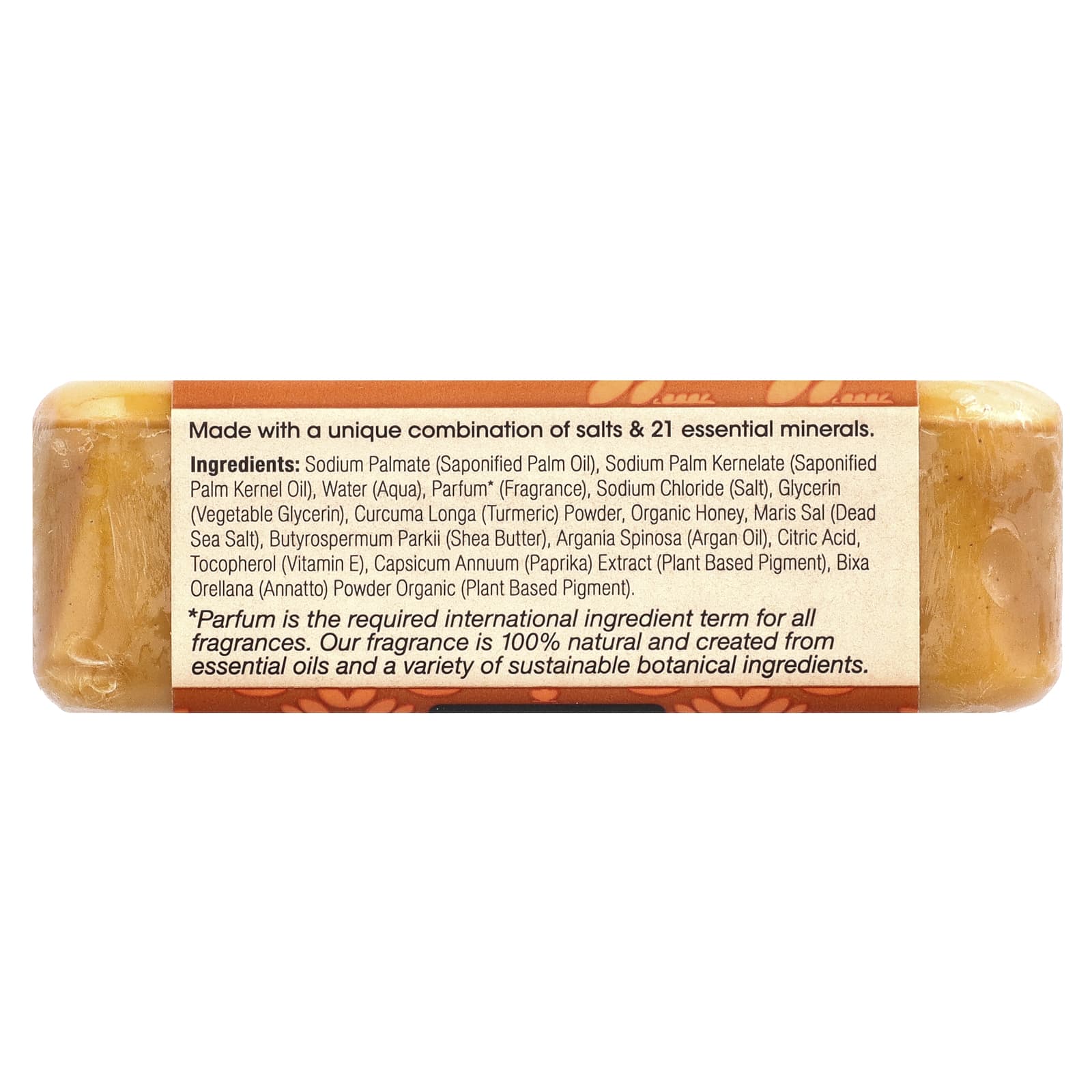 ONE WITH NATURE, Dead Sea Minerals Bar Soap Turmeric & Honey, 7 OUNCE UPC 812281011961 | Hilife Vitamins