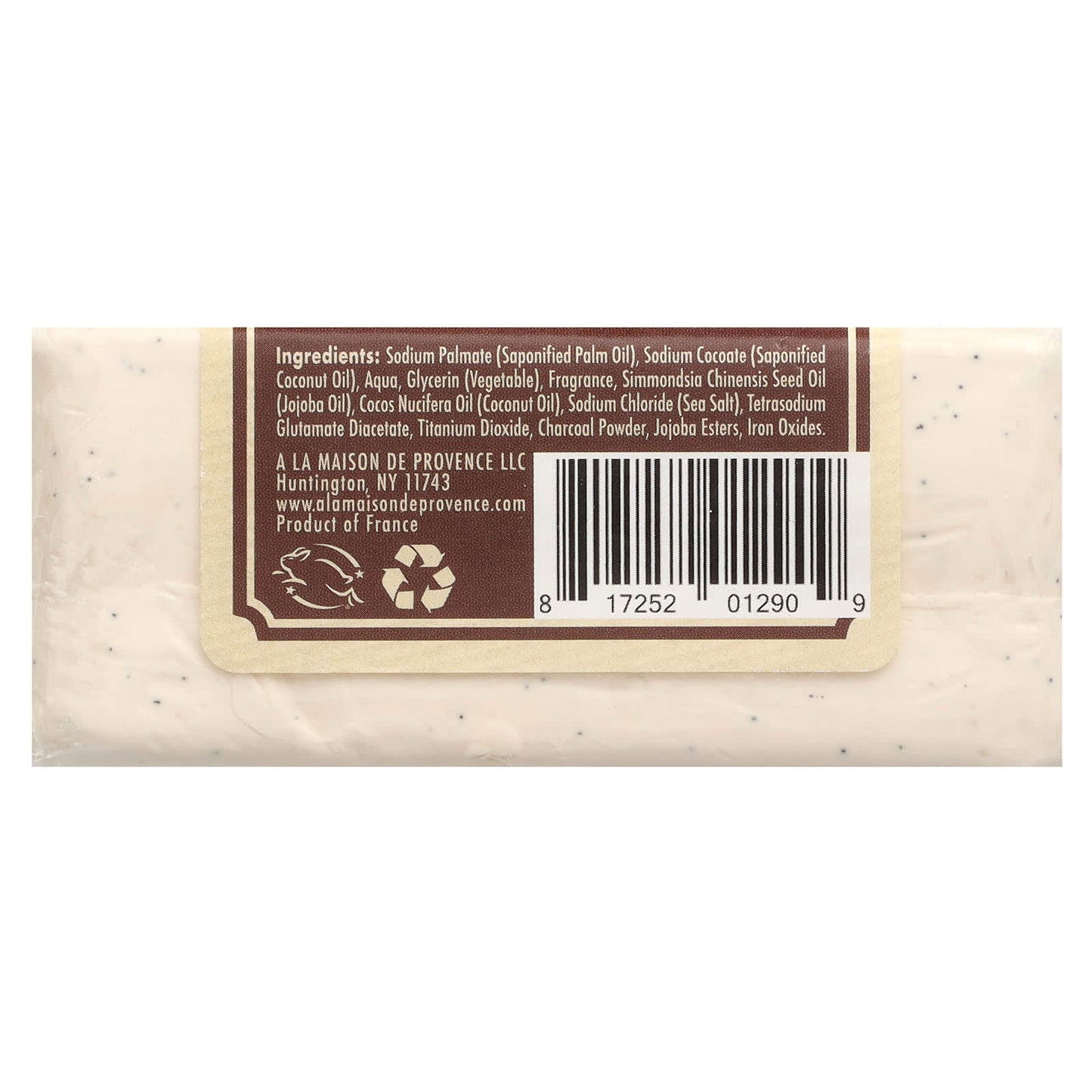 A LA MAISON, Bar Soap Coconut Charcoal, 8.8 OUNCE UPC 817252012909 | HiLife Vitamins