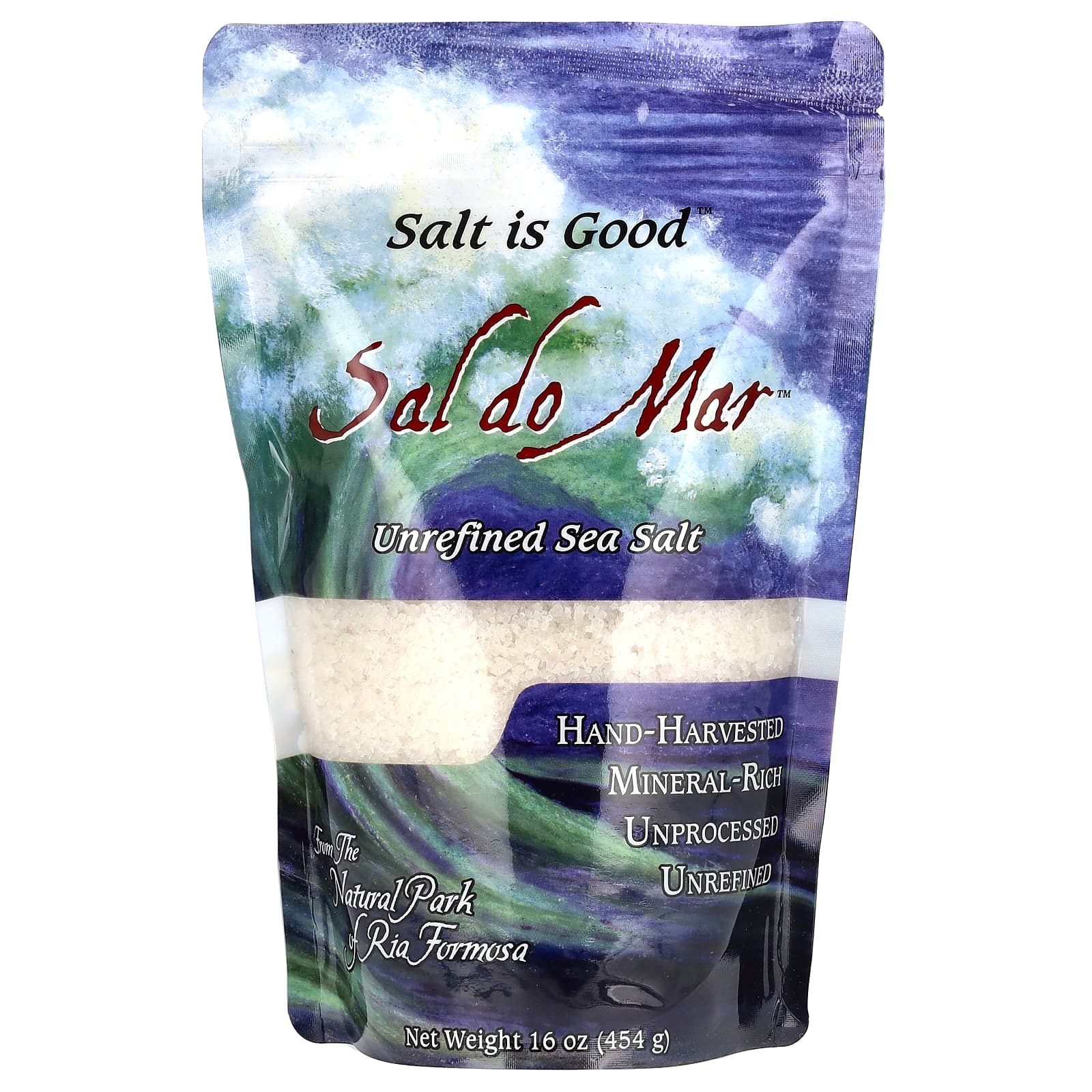 MATE FACTOR, Sal do Mar Natural Unrefined Sea Salt, 1 LB UPC 830568000545 | Hilife Vitamins