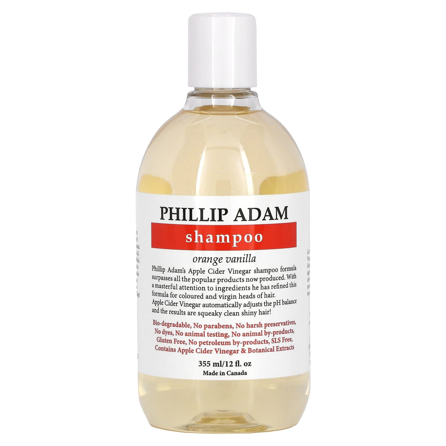 PHILLIP ADAM, Orange Vanilla Shampoo, 12 OUNCE UPC 850402000234 | Hilife Vitamins