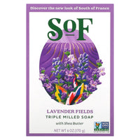 SOUTH OF FRANCE, Bar Soap Oval Lavender Fields, 6 OUNCE UPC 856885200093 | Hilife Vitamins
