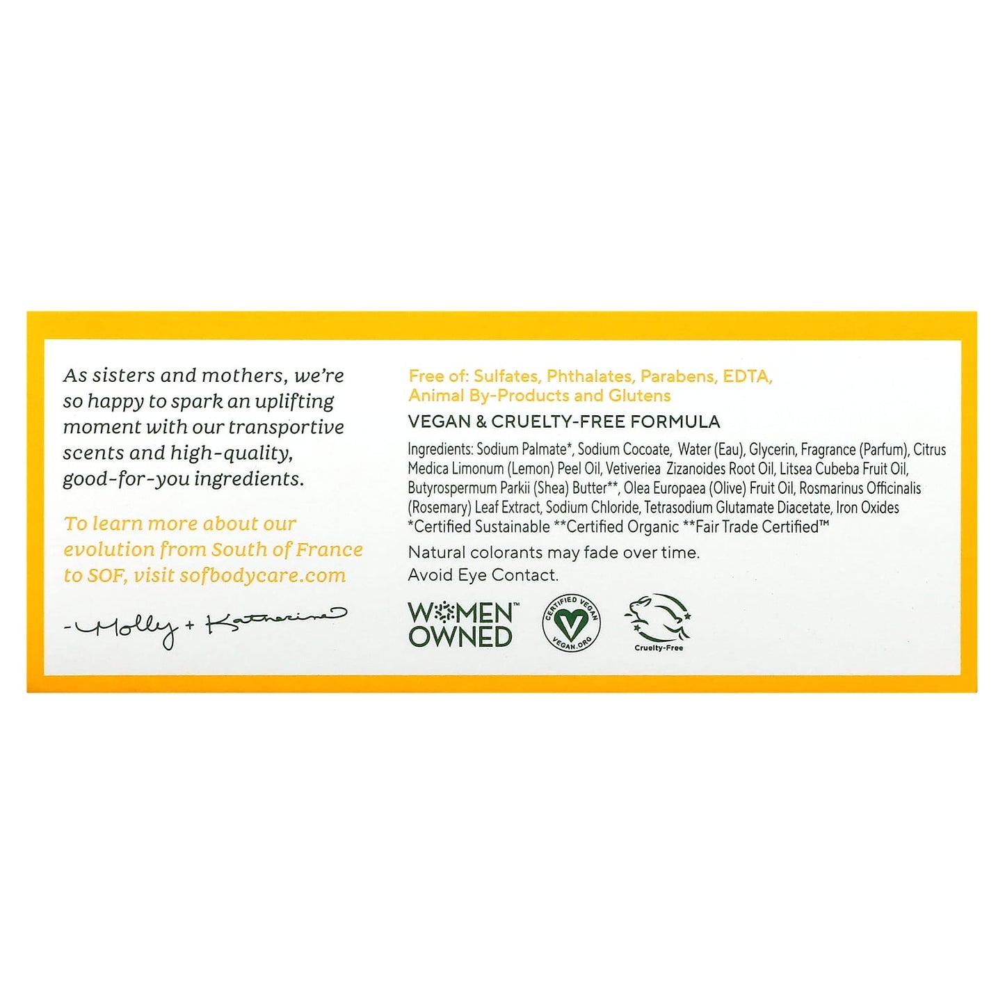 SOUTH OF FRANCE, Bar Soap Oval Lemon Verbena, 6 OUNCE UPC 856885200116 | Hilife Vitamins