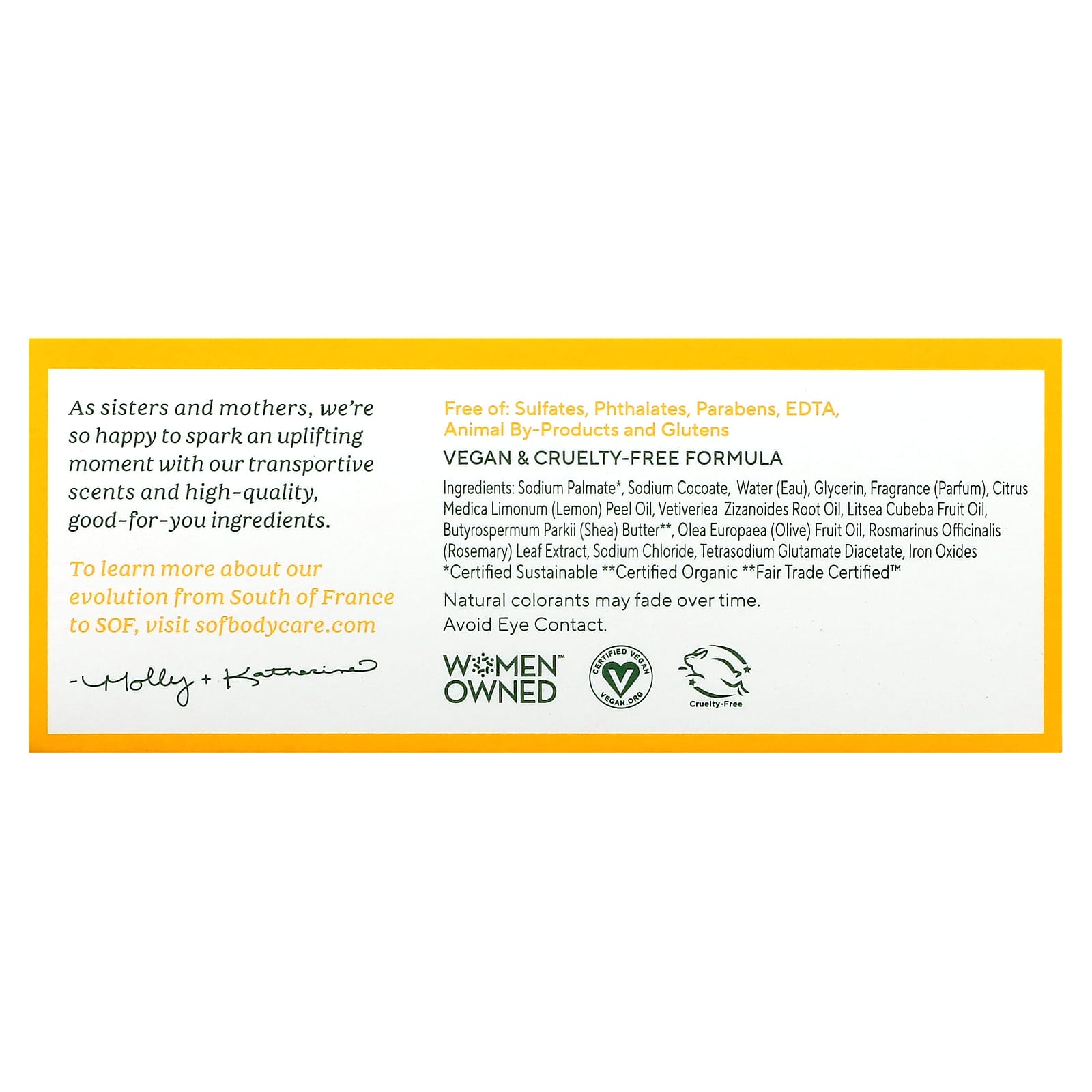 SOUTH OF FRANCE, Bar Soap Oval Lemon Verbena, 6 OUNCE UPC 856885200116 | Hilife Vitamins