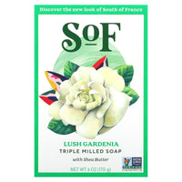 SOUTH OF FRANCE, Bar Soap Oval Lush Gardenia, 6 OUNCE UPC 856885200383 | Hilife Vitamins