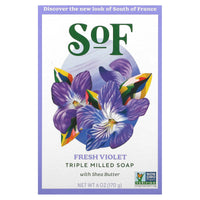 SOUTH OF FRANCE, Violet Bouquet Bar Soap, 6 OUNCE UPC 856885200413 | HiLife Vitamins