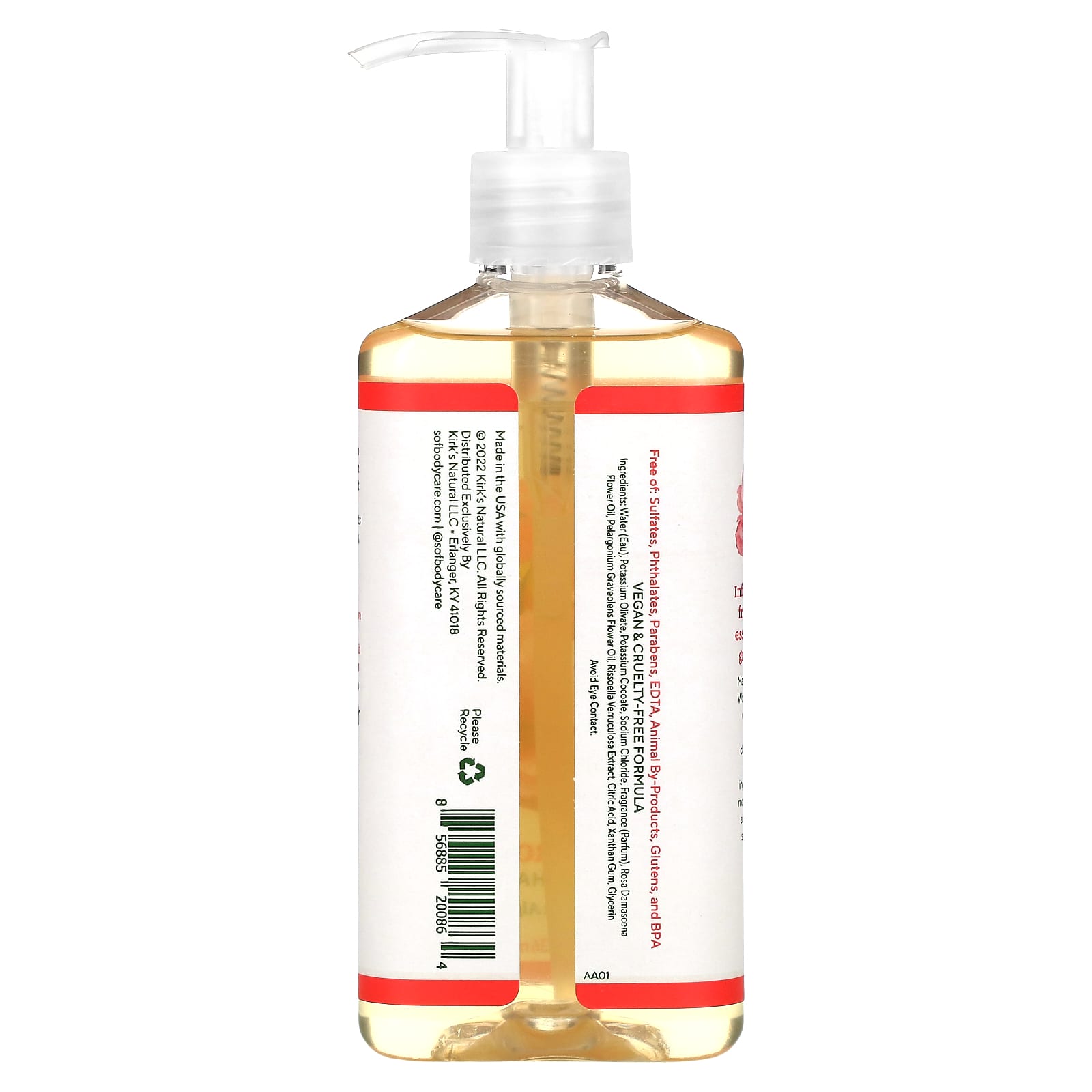 SOUTH OF FRANCE, Hand Wash Liquid Climbing Wild Rose, 8 OUNCE UPC 856885200864 | HiLife Vitamins