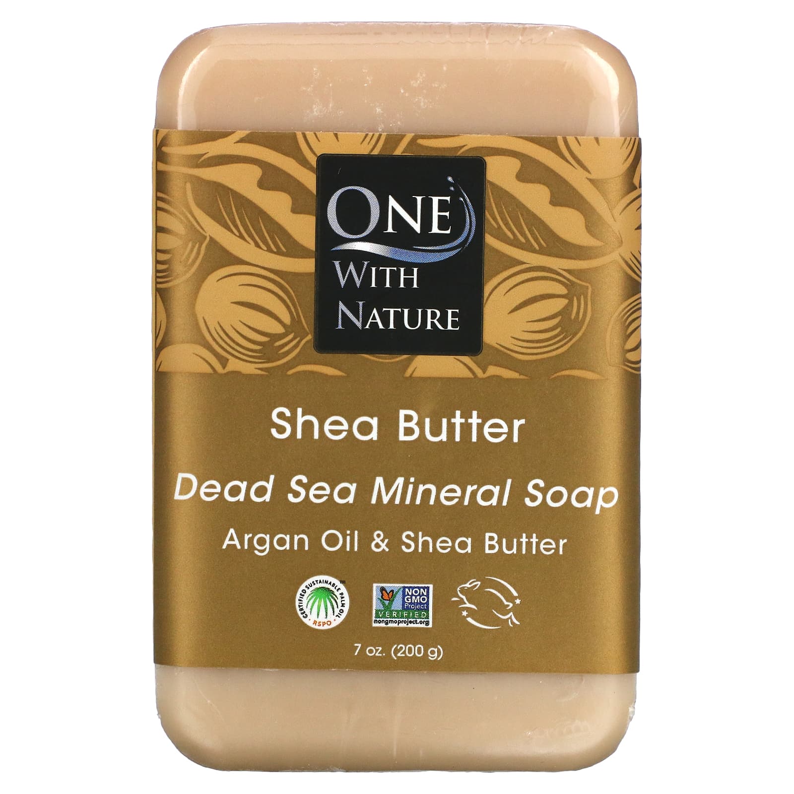 ONE WITH NATURE, Shea Butter Bar Soap, 7 OUNCE UPC 893455000332 | Hilife Vitamins