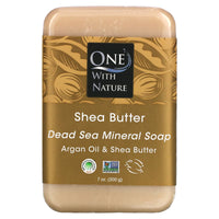 ONE WITH NATURE, Shea Butter Bar Soap, 7 OUNCE UPC 893455000332 | Hilife Vitamins