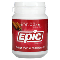 EPIC, Xylitol Chewing Gum Cinnamon, 50 PC UPC 898414001535 | Hilife Vitamins