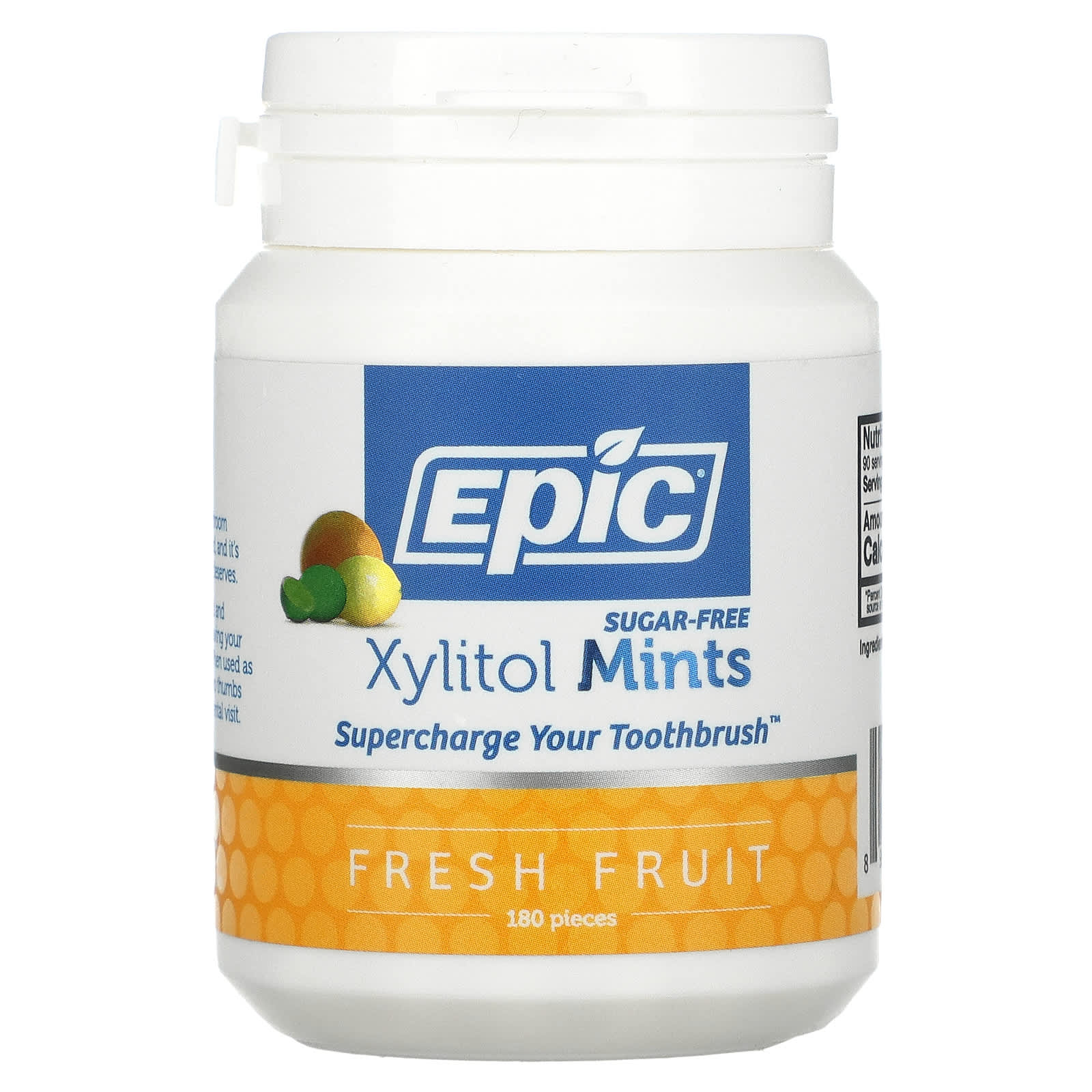 EPIC, Xylitol Mints Fresh Fruit, 180 PC UPC 898414001559 | Hilife Vitamins