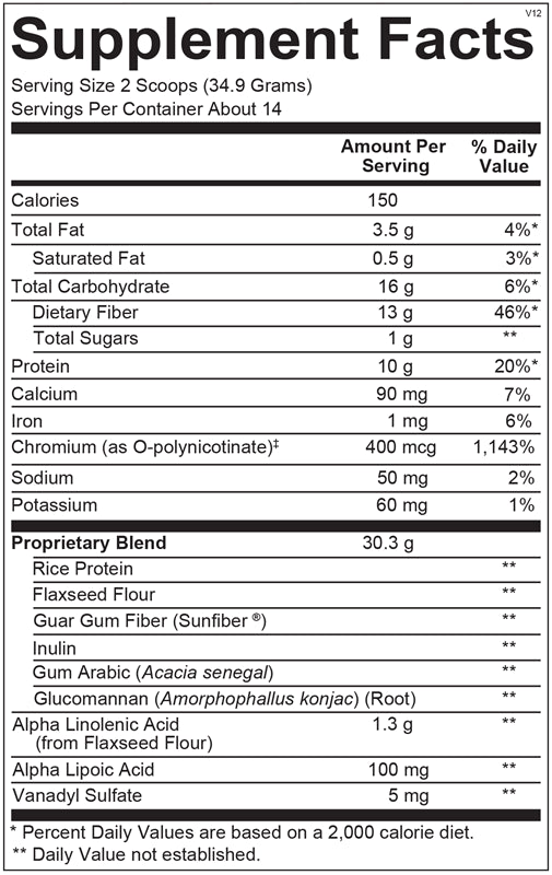 Ortho Molecular, GLYCEMACORE VANILLA, 14 Servings UPC 615033009229 | HiLife Vitamins