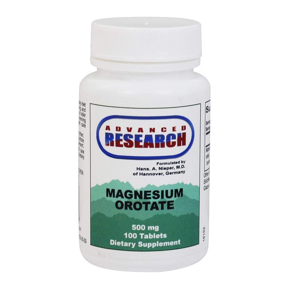 Advanced Research, Magnesium Orotate, 100 Tablets UPC 605164340827 | HiLife Vitamins