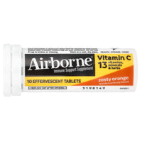 Airborne, Airborne Effervescent Zesty Orange, 10 Tablets UPC 647865100010 | Hilife Vitamins